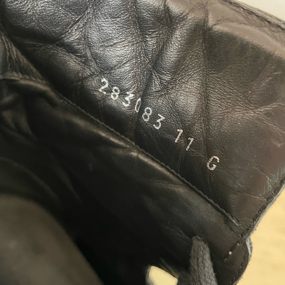 GUCCI Strap Quilted Suede & Leather High Top Sneakers Black Size 11 US 12 $860 - Picture 7 of 10